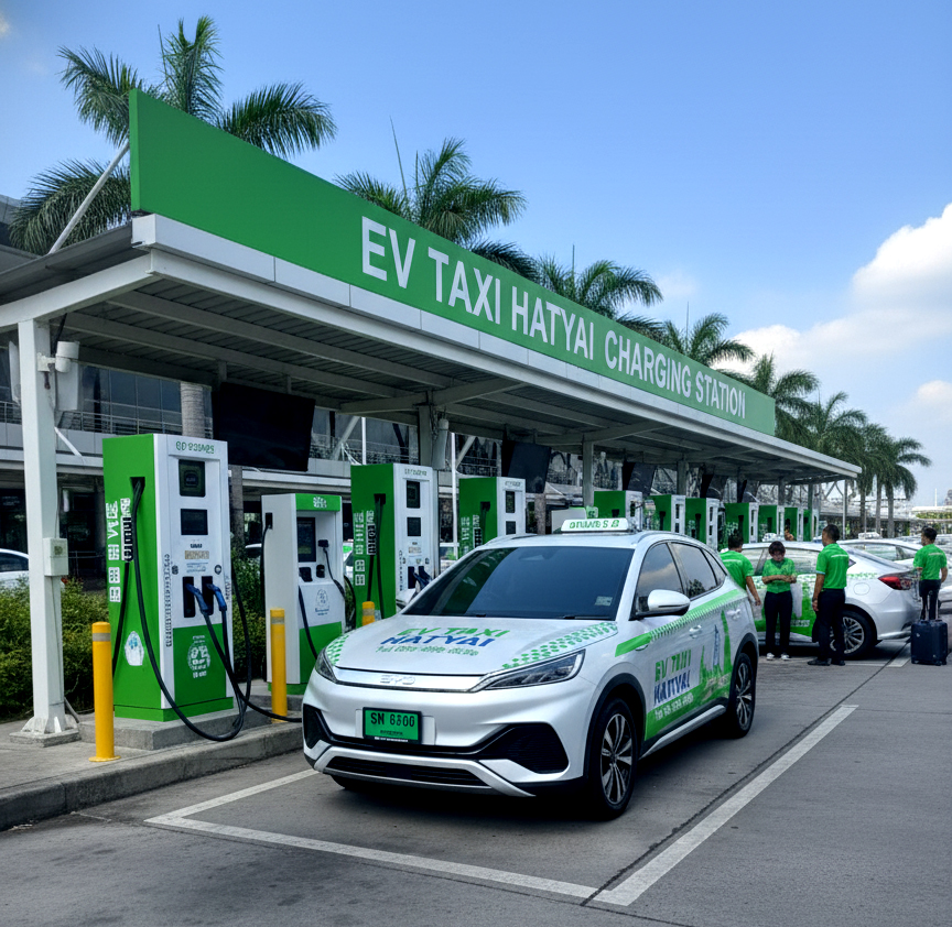 สถานีชาร์จรถแท็กซี่ไฟฟ้า EV Taxi Hatyai